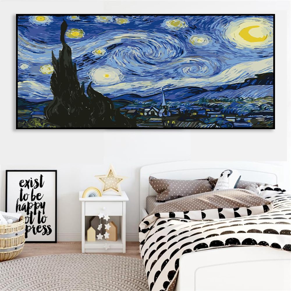 Amazon | ゴッホの星月夜 大人向け大型数字塗りキット 大人向け